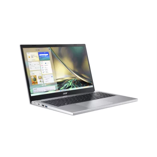 ACER Notebook - Aspire A315-24P-R7QE, 15.6" FHD, AMD Ryzen 3 7320U, 8GB, 512GB SSD, UMA, Win11 Home, ezüst