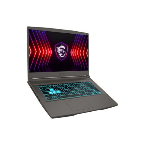MSI Notebook - Gaming NB Thin 15 B12UC-2852, 15.6" FHD 144Hz, i7-12650H, 16GB, 512GB M.2, RTX 3050 4GB, NOOS, Fekete