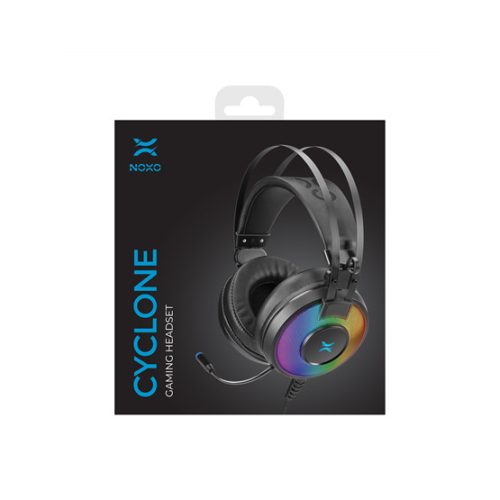 NOXO Cyclone Gaming mikrofonos fejhallgató