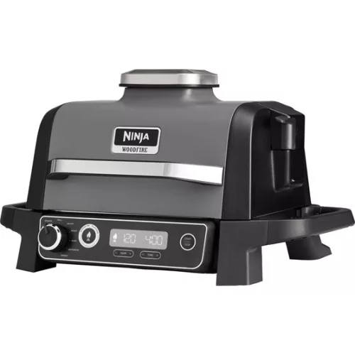 Ninja Woodfire Elektromos Grill és Füstölő - OG701EU - Szürke/Fekete