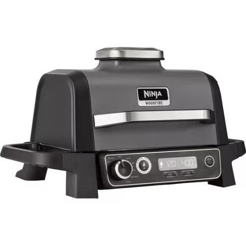 Ninja Woodfire Elektromos Grill és Füstölő - OG701EU - Szürke/Fekete