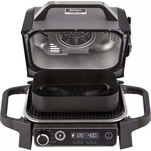 Ninja Woodfire Elektromos Grill és Füstölő - OG701EU - Szürke/Fekete