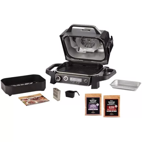 Ninja Woodfire Elektromos Grill és Füstölő - OG701EU - Szürke/Fekete