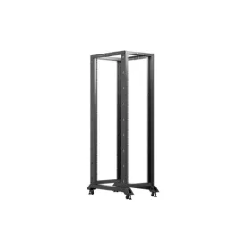   Lanberg OR01-6042-B 19" 42U SZÉL:600mm MÉLY:1000mm MAG:2118mm lapraszerelt fekete rack keret