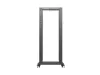 Lanberg OR01-6042-B 19" 42U SZÉL:600mm MÉLY:1000mm MAG:2118mm lapraszerelt fekete rack keret