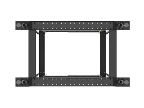 Lanberg OR01-6042-B 19" 42U SZÉL:600mm MÉLY:1000mm MAG:2118mm lapraszerelt fekete rack keret