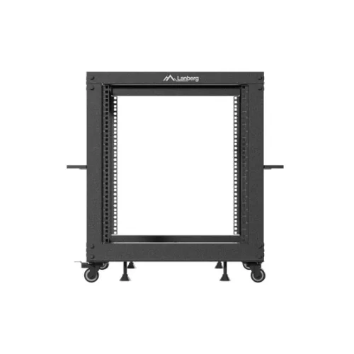 Lanberg 19" 12U 600x600-1100 állítható rack keret, fekete