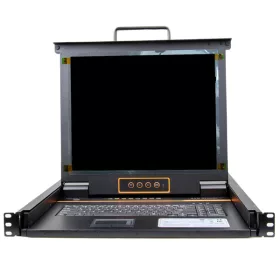   PROCONNECT KVM LCD switch 8 port 17", VGA in Single Rail