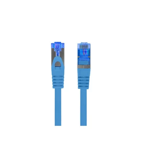 Lanberg patch kábel, Cat6a S/FTP LSZH CCA 0,5 m, kék