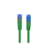 Lanberg patch kábel, Cat6a S/FTP LSZH CCA 0,5 m, zöld