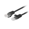 Lanberg patch kábel Cat5e UTP 0,25 m, fekete