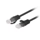 Lanberg patch kábel Cat5e UTP 0,25 m, fekete