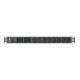 Lanberg 19" PDU/elosztósor 1U 16A 2m 2X C19 8X IEC C13 aljzat, fekete C20