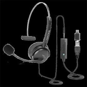   Advance Fejhallgató - SMARTPHONICS 350 (3,5mm Jack/USB, 1,5m kábel, fekete)