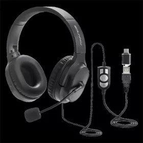   Advance Fejhallgató - SMARTPHONICS 550 (USB, 1,9m kábel, fekete)
