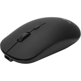   Bluestork Vezeték nélküli Egér - M-WL-OFF100-BLACK (Bluetooth, 2.4G, Rechargeable, 3200 DPI, optikai, fekete)