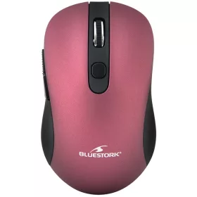   Bluestork Vezeték nélküli Egér - M-WL-OFF60-PURPLE (1600 DPI, 6 gomb, optikai, lila)