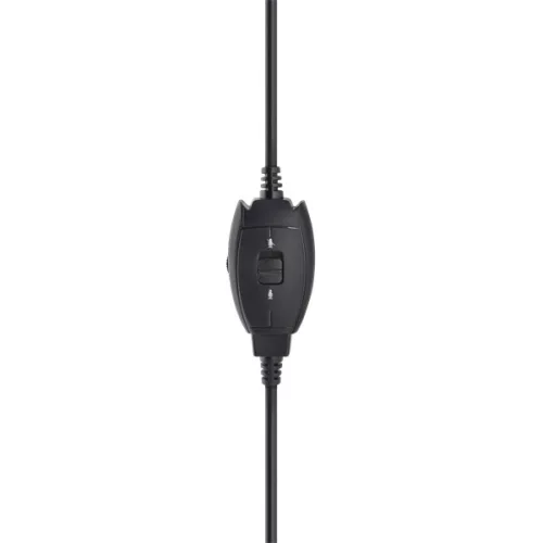 Bluestork Fejhallgató - MC201 Office Headset (mikrofon; hangerő szabályzó, 3,5 Jack, fekete)