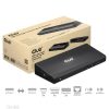 Club 3D Notebook Dokkoló - CSV-1562 (60W, 3.2 USB-C to 3xHDMI, 2x DP, 6x 3.2 USB-A, RJ45. 3,5 Jack)