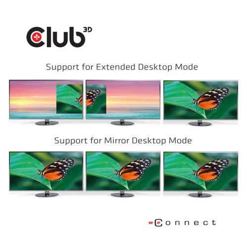 Club 3D Notebook Dokkoló - CSV-1564W100 (100W, 3.2 USB-C to 3xUSB-A 3.2, 5x USB-A,HDMI, PD, VGA, RJ45, SD, Micro SD, 3,5