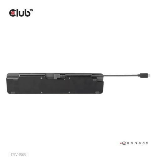 Club 3D Notebook Dokkoló - CSV-1565 (100W, USB-C to 5xUSB-A Gen 1, 2x USB-A 2.0, HDMI, DP,VGA, RJ45, Micro SD, 3,5 Jack)