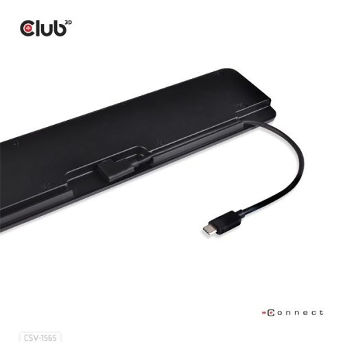 Club 3D Notebook Dokkoló - CSV-1565 (100W, USB-C to 5xUSB-A Gen 1, 2x USB-A 2.0, HDMI, DP,VGA, RJ45, Micro SD, 3,5 Jack)