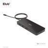Club 3D Notebook Dokkoló - CSV-1581 (140W, Thunderbolt 4 to 3xThunderbolt 4, 3xUSB-A, SD, TF, RJ45, 3,5 Jack, DC)