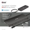 Club 3D Notebook Dokkoló - CSV-1581 (140W, Thunderbolt 4 to 3xThunderbolt 4, 3xUSB-A, SD, TF, RJ45, 3,5 Jack, DC)