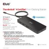Club 3D Notebook Dokkoló - CSV-1581 (140W, Thunderbolt 4 to 3xThunderbolt 4, 3xUSB-A, SD, TF, RJ45, 3,5 Jack, DC)