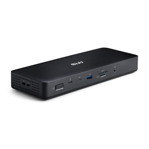 Club 3D Notebook Dokkoló - CSV-1583 (140W, 2xThunderbolt 4, 3xDP, 2xHDMI, USB-C, 3xUSB-A, SD, TF, RJ45, 3,5 Jack, DC)