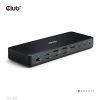 Club 3D Notebook Dokkoló - CSV-1583 (140W, 2xThunderbolt 4, 3xDP, 2xHDMI, USB-C, 3xUSB-A, SD, TF, RJ45, 3,5 Jack, DC)