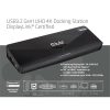 Club 3D Notebook Dokkoló - CSV-3103D (DUAL DISPLAY/4K, 3.2 USB-A to HDMI, DP, DVI-D, 3xUSB-A, RJ45, 3.5 Jack Audio +Mic)