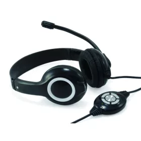   Conceptronic Fejhallgató - CCHATSTAR (USB, hangerőszabályzó, 200 cm kábel, fekete)
