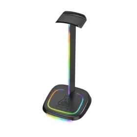   The G-Lab Fejhallgató Állvány K STAND NEON RGB H Fekete, USB-C, USB-A, Univerzális, Csúszásgátló, RGB