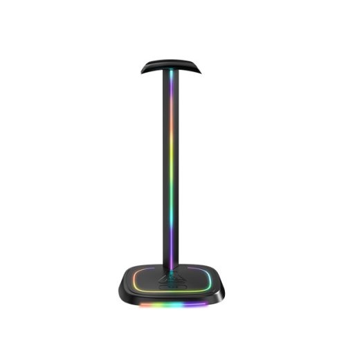 The G-Lab Fejhallgató állvány - K STAND NEON RGB H (fekete, USB-C, USB-A, univerzális, csúszásgátló, RGB)