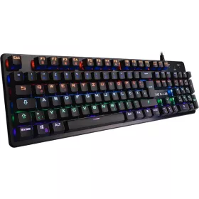   The G-Lab Gamer Billentyűzet - KEYZ-CARBON-V3/INT (RGB LED, Mechanikus, Blue switch, USB, fekete, angol)