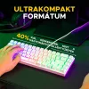 The G-Lab Gamer Billentyűzet - Keyz Hydrogen W/HU (RGB LED, TKL, USB, Fehér, Magyar)