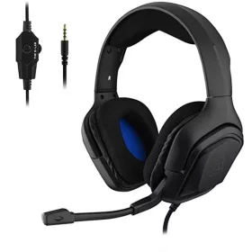   The G-Lab Fejhallgató - KORP COBALT/B (mikrofon, 3,5mm Jack, hangerőszabályzó, nagy-párnás, fekete)