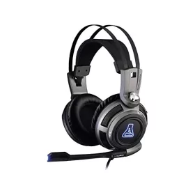   The G-Lab Fejhallgató - KORP 200G (mikrofon,USB, 3,5mm Jack, 2,4m harisnyázott kábel, hangerőszabályzó, LED,nagy-párnás)
