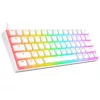 Rampage Billentyűzet - KB-R135 PARVUS US (Type-C, Vezetékes, Mechanikus, Red switch, angol, fehér, RGB LED)