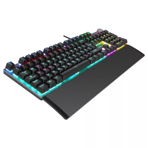 Rampage Billentyűzet - Kb-R28 Blade Plus (Vezetékes, Mechanikus, Blue Switch, Magyar LED, N-Key, USB)
