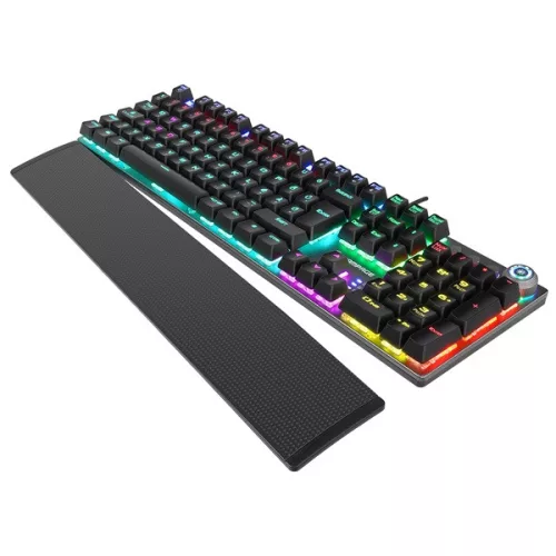 Rampage Billentyűzet - Kb-R28 Blade Plus (Vezetékes, Mechanikus, Blue Switch, Magyar LED, N-Key, USB)