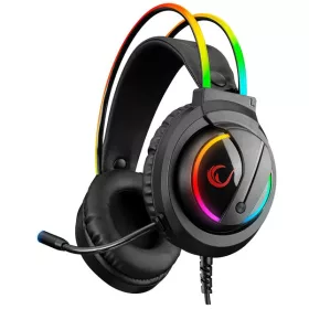   Rampage Fejhallgató - RM-K17 X-MONARCH (mikrofon, 7.1 hangzás, USB, hangerőszabályzó, 2m kábel, RGB, fekete)