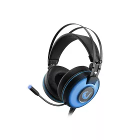   Rampage Fejhallgató - SN-RW66 Alpha-X (7.1, mikrofon, USB, hangerőszabályzó, nagy-párnás, 2.1m kábel, fekete-kék)