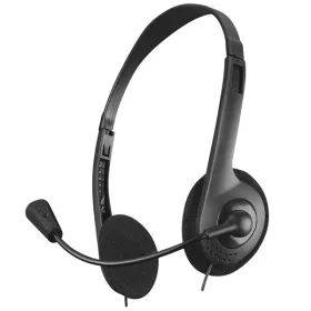  Snopy Fejhallgató - SN-660 Office (mikrofon, 3.5mm jack, hangerőszabályzó,  fekete)
