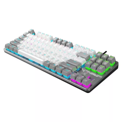 Rampage Billentyűzet - SNUG K14 Black US (Vezetékes, Mechanikus, Blue switch, angol, fekete, RGB LED)
