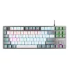 Rampage Billentyűzet - SNUG K14 Black US (Vezetékes, Mechanikus, Red switch, angol, fekete, RGB LED)