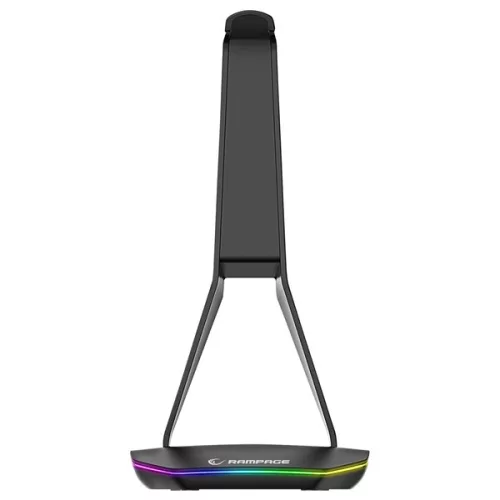 Rampage Fejhallgató Állvány TOWER T14 Fekete, Műanyag, USB HUB, RGB