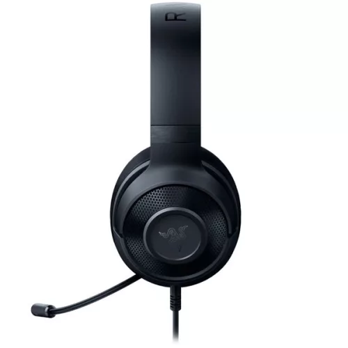 Razer Fejhallgató - Kraken X Lite (3.5mm Jack, mikrofon, hangerőszabályzó, 1,3m kábel, fekete)