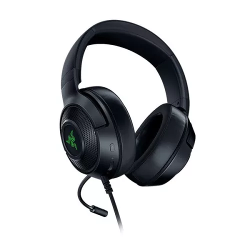 Razer Fejhallgató - Kraken V3 X (USB, mikrofon, hangerőszabályzó, 1,8m kábel, fekete)